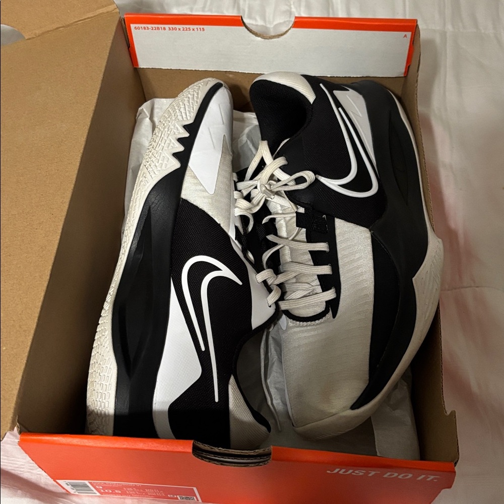 Nike Precision VI Black and White Shoes